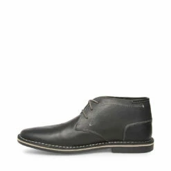 Flash Sale 🧨 SteveMadden HARKEN BLACK LEATHER 🎉 -Steve Madden Shoes For Men Sales STEVEMADDEN BOOTIES HARKEN BLACK LEATHER INSIDE