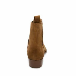 Deals ✨ SteveMadden DEX TAN SUEDE 😀 -Steve Madden Shoes For Men Sales STEVEMADDEN BOOTIE DEX TAN SUEDE BACK
