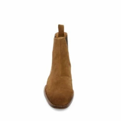 Deals ✨ SteveMadden DEX TAN SUEDE 😀 -Steve Madden Shoes For Men Sales STEVEMADDEN BOOTIE DEX TAN SUEDE FRONT