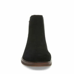 Outlet 🤩 SteveMadden INSIDER BLACK SUEDE ⭐ -Steve Madden Shoes For Men Sales STEVEMADDEN BOOTS INSIDER BLACK SUEDE FRONT