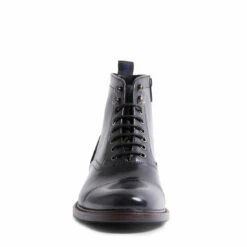 Coupon 🔔 SteveMadden KETONIC BLACK LEATHER 🌟 -Steve Madden Shoes For Men Sales STEVEMADDEN BOOTS KETONIC BLACK LEATHER FRONT