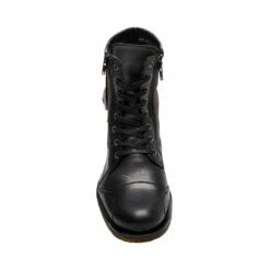 Outlet ๐ SteveMadden SIDETRACK BLACK LEATHER ๐งจ 10 Outlet ๐ SteveMadden SIDETRACK BLACK LEATHER ๐งจ -Steve Madden Shoes For Men Sales STEVEMADDEN BOOTS SIDETRACK BLACK LEATHER TOP