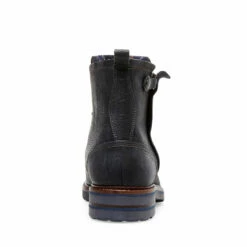 Best Sale 🛒 SteveMadden WELLINGTON BLACK LEATHER ✨ -Steve Madden Shoes For Men Sales STEVEMADDEN BOOTS WELLINGTON BLACK LEATHER BACK