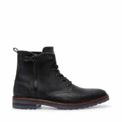 Best Sale 🛒 SteveMadden WELLINGTON BLACK LEATHER ✨