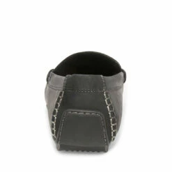 Best Sale 🧨 SteveMadden GRAB BLACK LEATHER 🌟 -Steve Madden Shoes For Men Sales STEVEMADDEN CASUAL GRAB BLACK LEATHER BACK