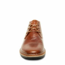 Outlet 🛒 SteveMadden HARKEN COGNAC LEATHER 👍 -Steve Madden Shoes For Men Sales STEVEMADDEN CASUAL HARKEN COGNAC LEATHER FRONT