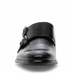 Cheap 🛒 SteveMadden BEAUMONT BLACK LEATHER 😍 -Steve Madden Shoes For Men Sales STEVEMADDEN DRESS BEAUMONT BLACK LEATHER FRONT
