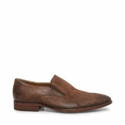 Best Pirce ✨ SteveMadden DAVLIN BROWN LEATHER 🧨 -Steve Madden Shoes For Men Sales STEVEMADDEN DRESS DAVLIN BROWN LEATHER SIDE 1