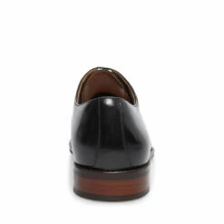 Coupon 🎉 SteveMadden PLOT BLACK LEATHER 🤩 -Steve Madden Shoes For Men Sales STEVEMADDEN DRESS PLOT BLACK LEATHER BACK