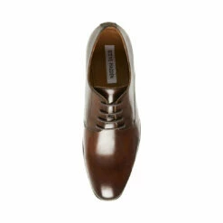 Brand new ✨ SteveMadden PREY BROWN LEATHER 💯 -Steve Madden Shoes For Men Sales STEVEMADDEN DRESS PREY BROWN LEATHER TOP