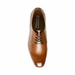 New 👏 SteveMadden PREY TAN LEATHER ⌛ -Steve Madden Shoes For Men Sales STEVEMADDEN DRESS PREY TAN LEATHER TOP
