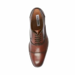 New 🎁 SteveMadden PROCTOR TAN LEATHER 🔥 -Steve Madden Shoes For Men Sales STEVEMADDEN DRESS PROCTOR TAN LEATHER TOP