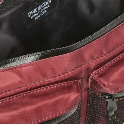Coupon 😍 SteveMadden MESH FANNY PACK BURGUNDY 😀 -Steve Madden Shoes For Men Sales STEVEMADDEN HANDBAGS MM 1040 BURGUNDY INSIDE
