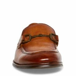 Cheapest ⌛ SteveMadden AAHRON TAN LEATHER 😍 -Steve Madden Shoes For Men Sales STEVEMADDEN SHOES AAHRON TAN LEATHER FRONT