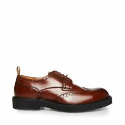 Best Sale ✨ SteveMadden ADRICK RED LEATHER 🛒 16 Best Sale ✨ SteveMadden ADRICK RED LEATHER 🛒 -Steve Madden Shoes For Men Sales STEVEMADDEN SHOES ADRICK COGNAC LEATHER SIDE 4