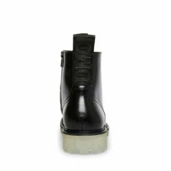 Budget 💯 SteveMadden BERLIN BLACK LEATHER 👍 -Steve Madden Shoes For Men Sales STEVEMADDEN SHOES BERLIN BLACK LEATHER BACK