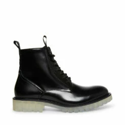 Budget 💯 SteveMadden BERLIN BLACK LEATHER 👍