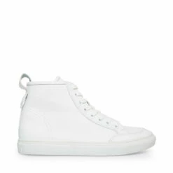 Best deal 🔥 SteveMadden BRAGGING WHITE LEATHER 🎁 -Steve Madden Shoes For Men Sales STEVEMADDEN SHOES BRAGGING WHITE LEATHER SIDE 1