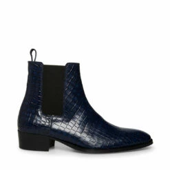Brand new ❤️ SteveMadden DEX-C BLACK CROCODILE 😀 -Steve Madden Shoes For Men Sales STEVEMADDEN SHOES DEX CROCO BLUE SIDE 2