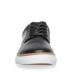 Best reviews of 😀 SteveMadden GULLY BLACK LEATHER 🎉 -Steve Madden Shoes For Men Sales STEVEMADDEN SHOES GULLY BLACK LEATHER FRONT