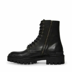Hot Sale 👏 SteveMadden HALEN BLACK LEATHER 🔥 -Steve Madden Shoes For Men Sales STEVEMADDEN SHOES HALEN BLACK LEATHER INSIDE
