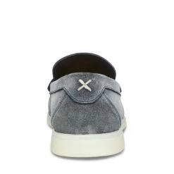 Cheapest 🎁 SteveMadden KELVIN BLUE SUEDE ❤️ -Steve Madden Shoes For Men Sales STEVEMADDEN SHOES KELVIN BLUE SUEDE BACK