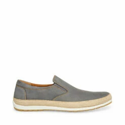Budget 😀 SteveMadden ORTA GREY NUBUCK ⌛ -Steve Madden Shoes For Men Sales STEVEMADDEN SHOES ORTA GREY SIDE 1
