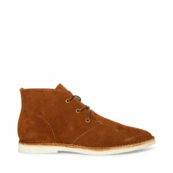 Hot Sale 🔥 STEVEMADDEN WALLY COGNAC SUEDE ❤️ -Steve Madden Shoes For Men Sales STEVEMADDEN SHOES WALLY COGNAC SUEDE SIDE 1