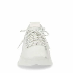 Deals ⌛ SteveMadden MAXX-S WHITE 🌟 -Steve Madden Shoes For Men Sales STEVEMADDEN SNEAKERS MAXX WHITE FRONT