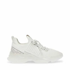 Deals ⌛ SteveMadden MAXX-S WHITE 🌟 -Steve Madden Shoes For Men Sales STEVEMADDEN SNEAKERS MAXX WHITE SIDE 2