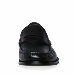 Deals 🛒 STEVEMADDEN ADAN BLACK LEATHER ⌛ -Steve Madden Shoes For Men Sales STEVEMADDEN SHOES ADAN BLACK LEATHER FRONT