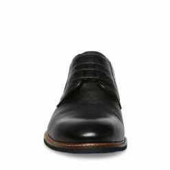 Budget ๐ SteveMadden BANNON BLACK LEATHER โ๏ธ 9 Budget ๐ SteveMadden BANNON BLACK LEATHER โ๏ธ -Steve Madden Shoes For Men Sales STEVEMADDEN SHOES BANNON BLACK FRONT