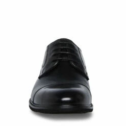 Cheap ๐งจ STEVEMADDEN BANNY BLACK LEATHER ๐ 9 Cheap ๐งจ STEVEMADDEN BANNY BLACK LEATHER ๐ -Steve Madden Shoes For Men Sales STEVEMADDEN SHOES BANNY BLACK LEATHER FRONT