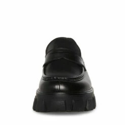 Discount 💯 SteveMadden CENTRO BLACK LEATHER 🔔 -Steve Madden Shoes For Men Sales STEVEMADDEN SHOES CENTRO BLACK LEATHER FRONT