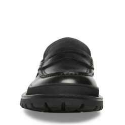 Outlet ๐ SteveMadden CHARLES BLACK LEATHER ๐ 9 Outlet ๐ SteveMadden CHARLES BLACK LEATHER ๐ -Steve Madden Shoes For Men Sales STEVEMADDEN SHOES CHARLES BLACK LEATHER FRONT