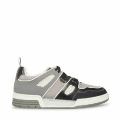 Cheap 👍 SteveMadden CHRIS BLACK/GREY 🤩 -Steve Madden Shoes For Men Sales STEVEMADDEN SHOES CHRIS BLACK GREY SIDE 2