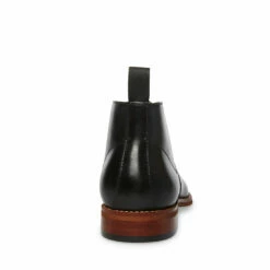 Cheap 🌟 SteveMadden FAVIEN BLACK LEATHER ❤️ -Steve Madden Shoes For Men Sales STEVEMADDEN SHOES FAVIAN BLACK BACK