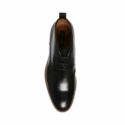 Cheap 🌟 SteveMadden FAVIEN BLACK LEATHER ❤️ -Steve Madden Shoes For Men Sales STEVEMADDEN SHOES FAVIAN BLACK TOP