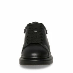 Buy 💯 SteveMadden FROSTING BLACK ❤️ -Steve Madden Shoes For Men Sales STEVEMADDEN SHOES FROSTING BLACK FRONT