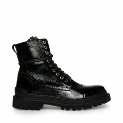 Buy 👍 SteveMadden GUARD BLACK PATENT 🌟 -Steve Madden Shoes For Men Sales STEVEMADDEN SHOES GUARD BLACK SIDE 1