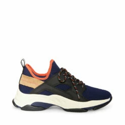 Wholesale 🎉 SteveMadden ISLES2 NAVY MULTI 🎁 -Steve Madden Shoes For Men Sales STEVEMADDEN SHOES ISLES2 NAVY MULTI SIDE 1