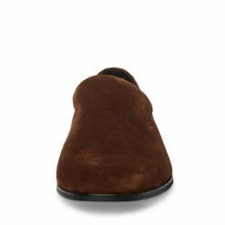 Hot Sale 🔥 SteveMadden PARIGI BROWN SUEDE 🎁 -Steve Madden Shoes For Men Sales STEVEMADDEN SHOES PARIGI BROWN SUEDE FRONT