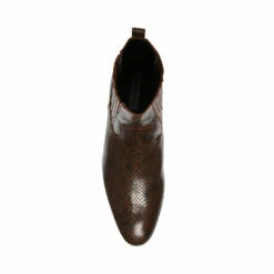 Hot Sale 👏 SteveMadden PIERRE BROWN SNAKE ❤️ -Steve Madden Shoes For Men Sales STEVEMADDEN SHOES PIERRE BROWN SNAKE TOP