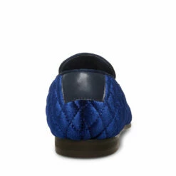 Top 10 🤩 SteveMadden QUINTIN BLUE VELVET 👏 -Steve Madden Shoes For Men Sales STEVEMADDEN SHOES QUESTT BLUE VELVET BACK